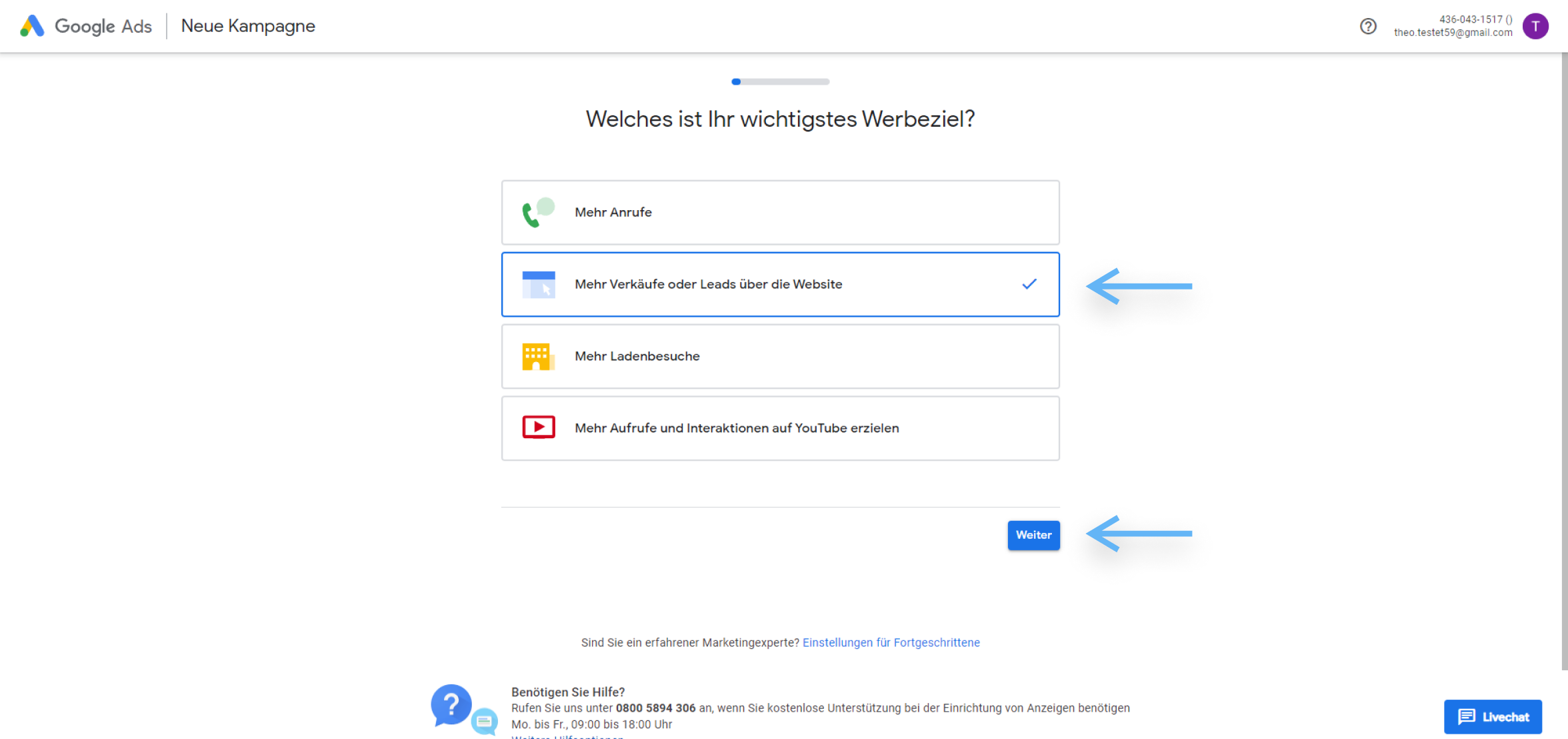 atrava - Google Ads Anleitung - Mit einem Google Account melden