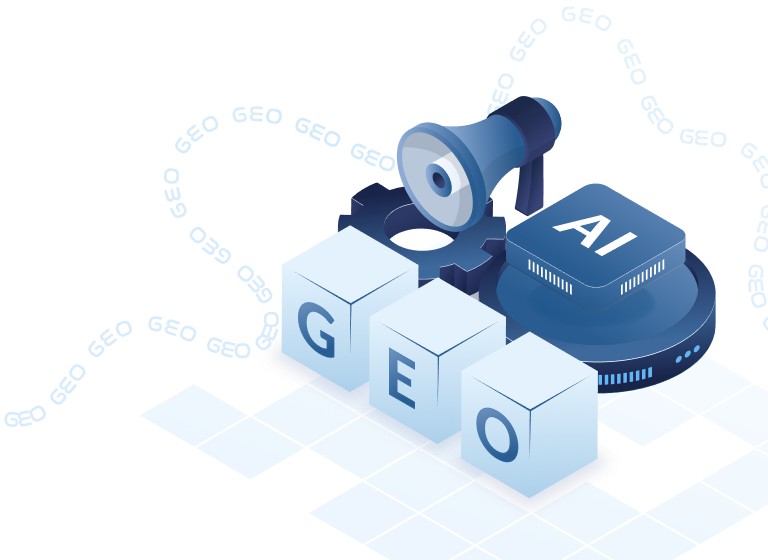 Generative Engine Optimization (GEO) Illustration