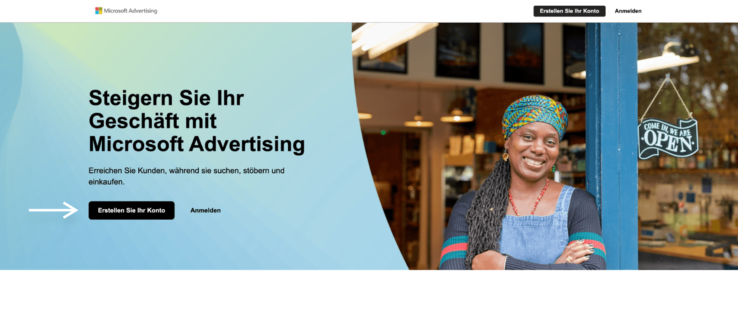atrava - Microsoft Ads Anleitung - Mit einem Microsoft Ads Account melden