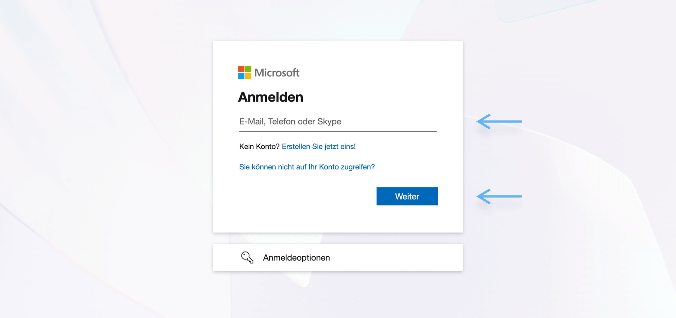 atrava - Microsoft Ads Anleitung - Melden Sie sich an